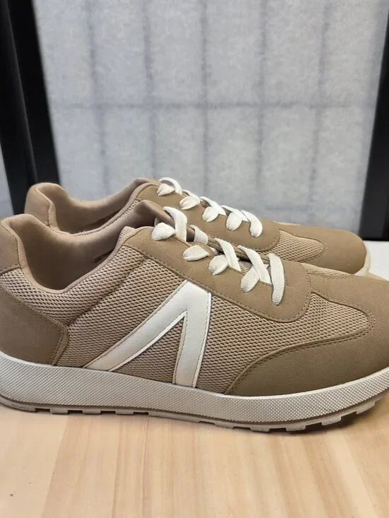 MIA Caddy Sand & White Lace Up Fashion Sneakers Women US 8.5M - Picture 2 of 14